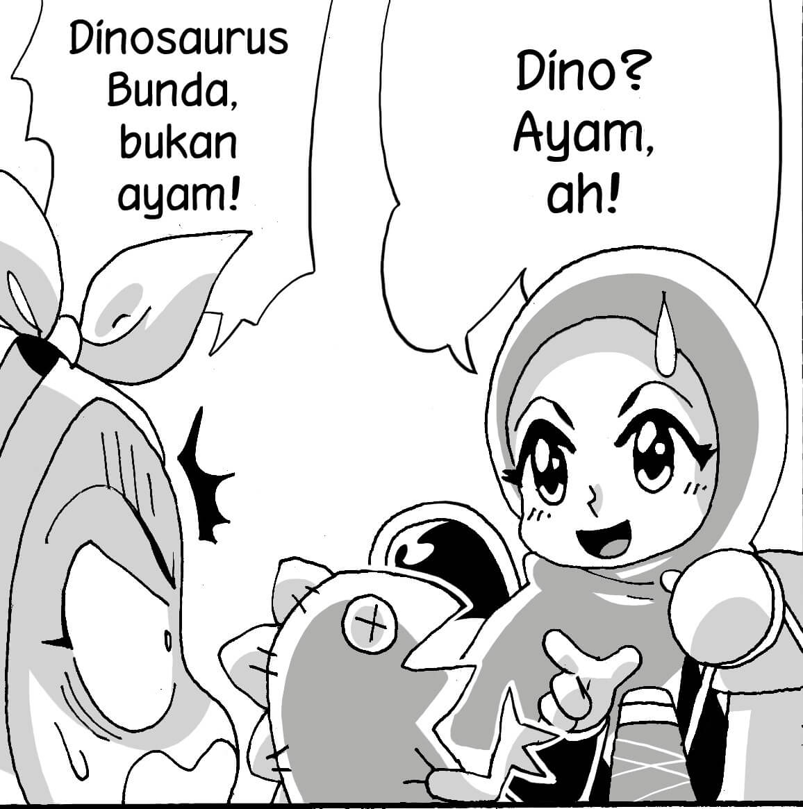 Dinosaurus vs ayam 2