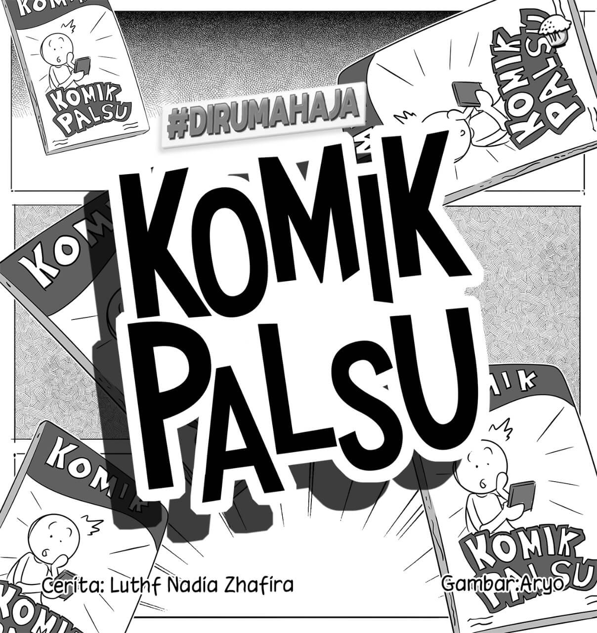 Komik Palsu Cover BW