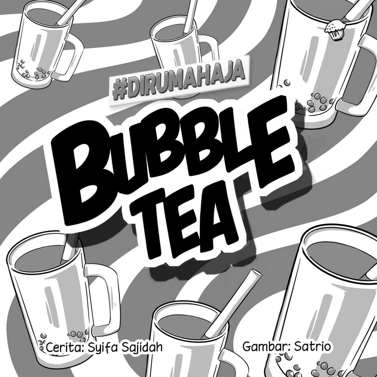 Bubble Tea Cover BW