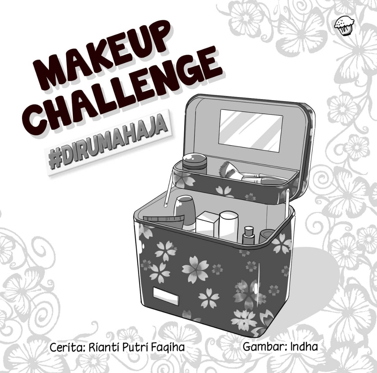 Makeup Challenge Cover BW