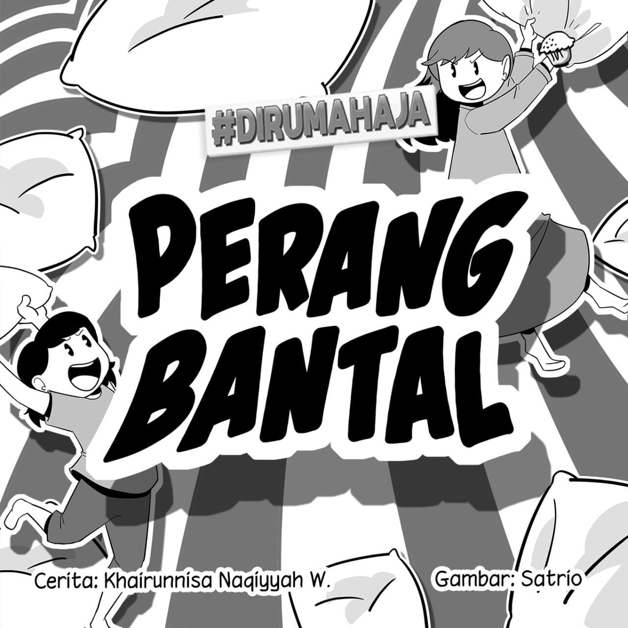 Perang Bantal cover bw