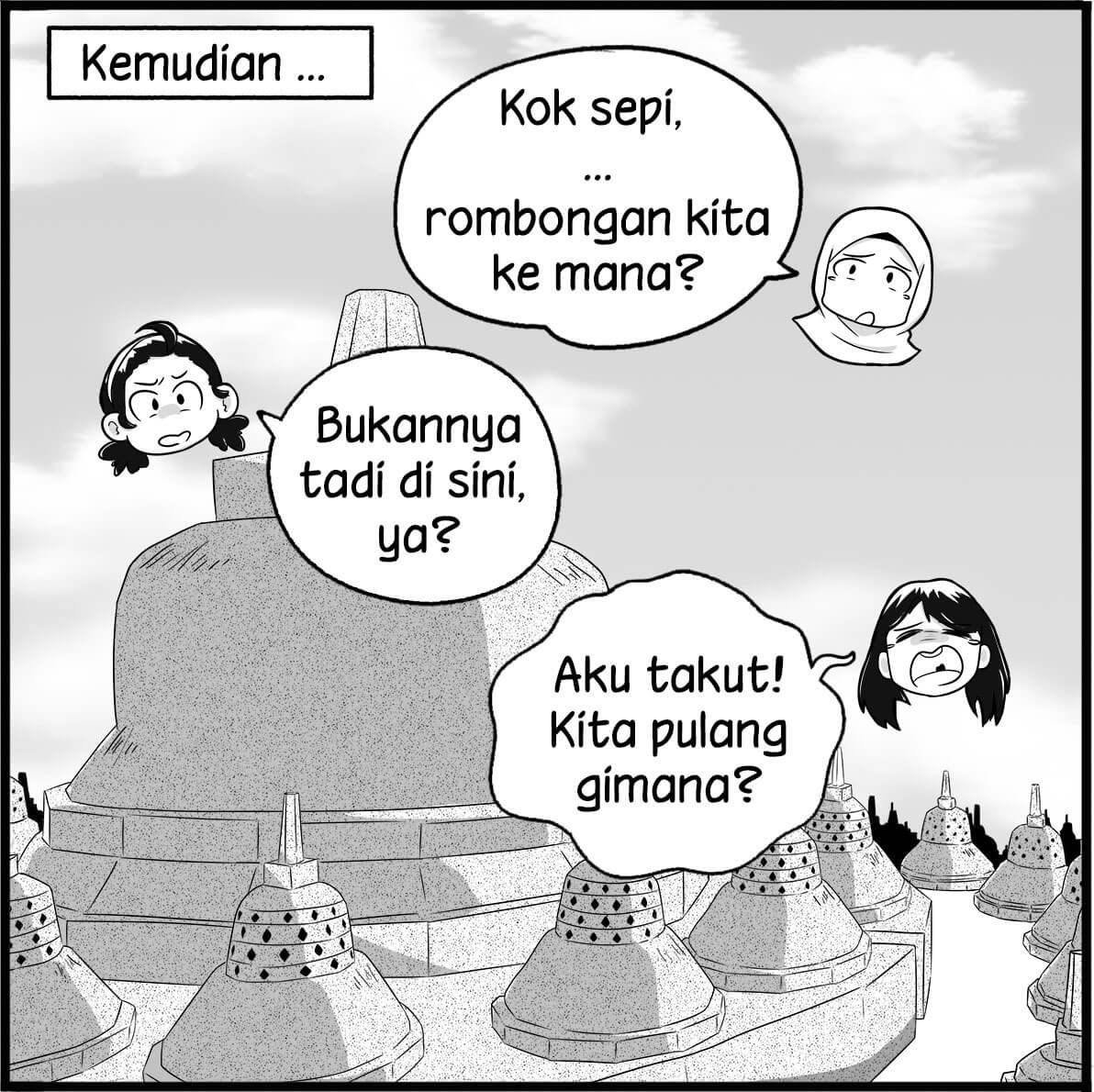 Tersesat di Borobudur2