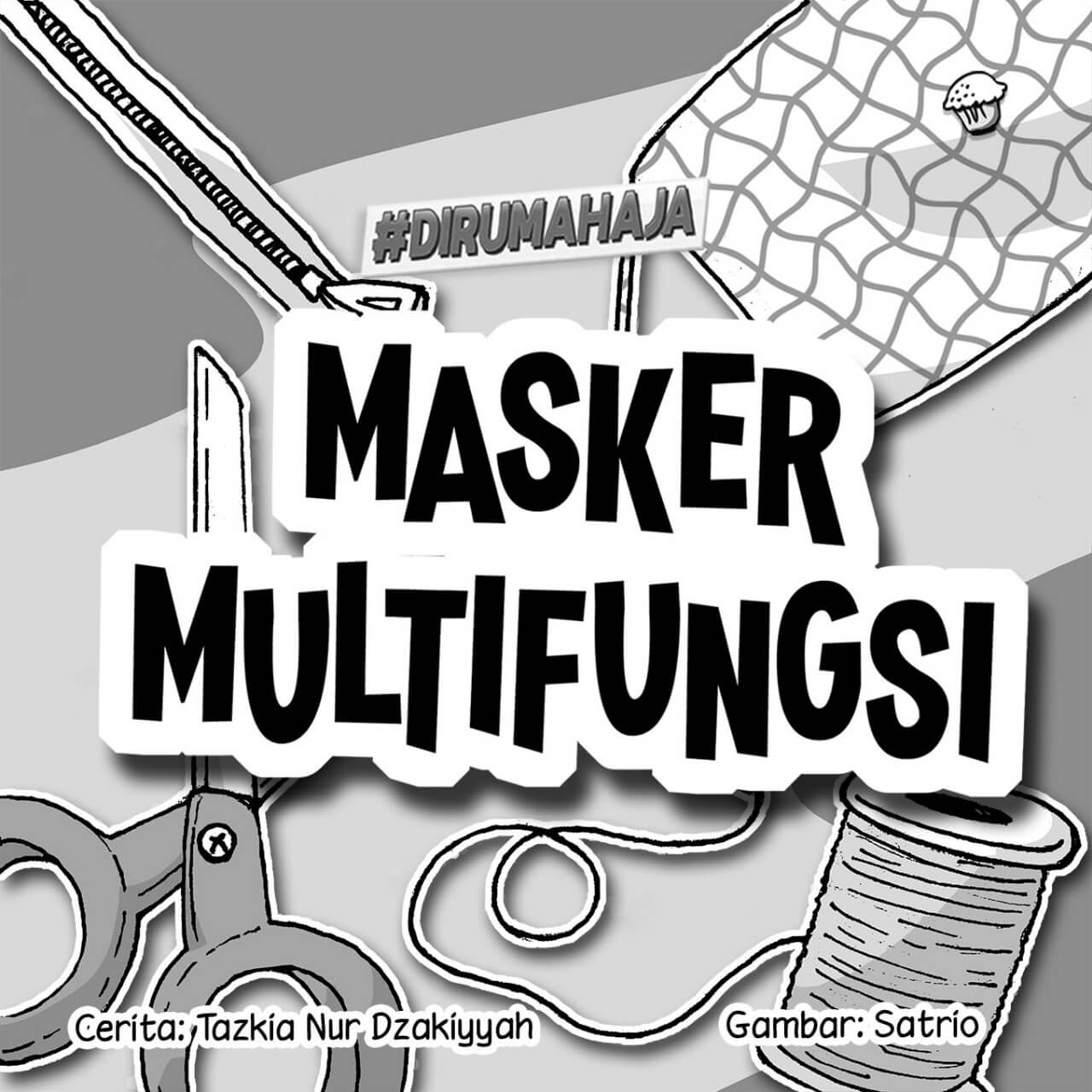 Masker Multifungsi cover bw