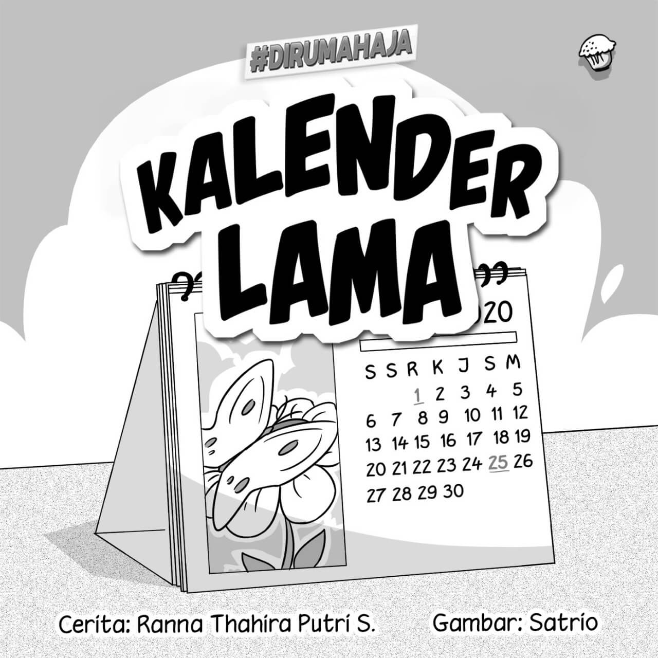 Kalender lama cover bw