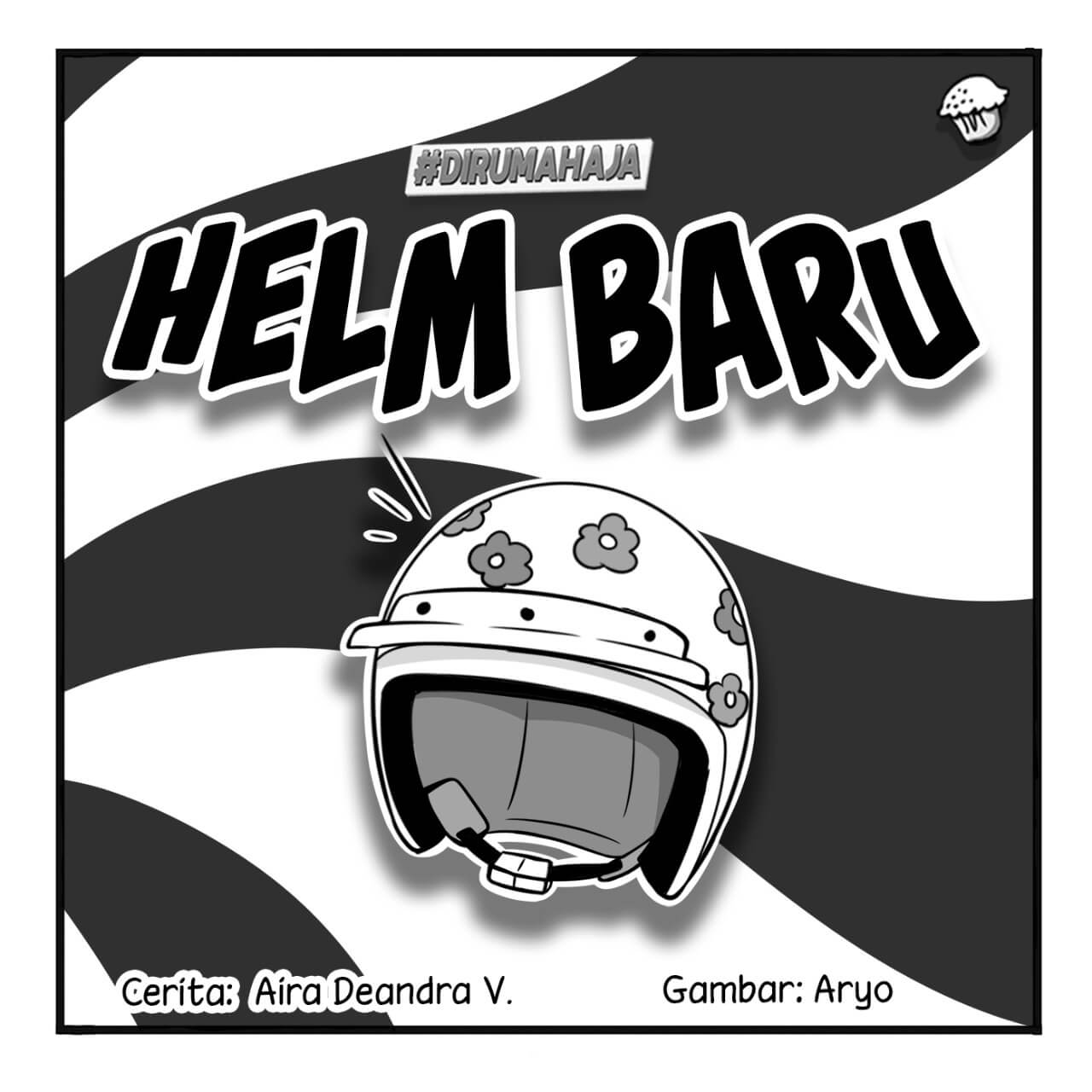 helm baru cover bw