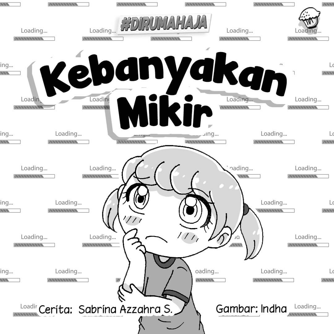 kebanyakan mikir cover bw