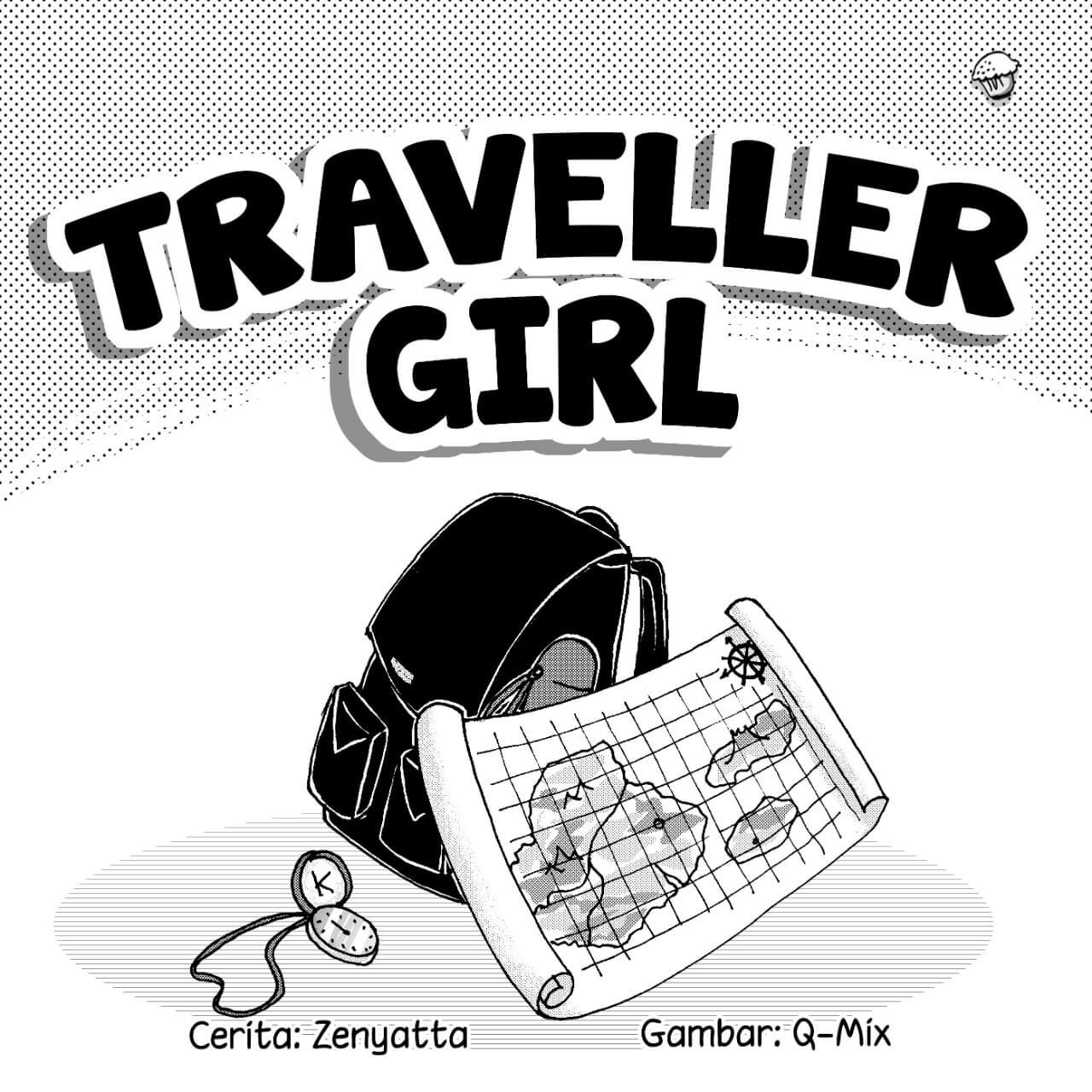 traveller girl cover bw