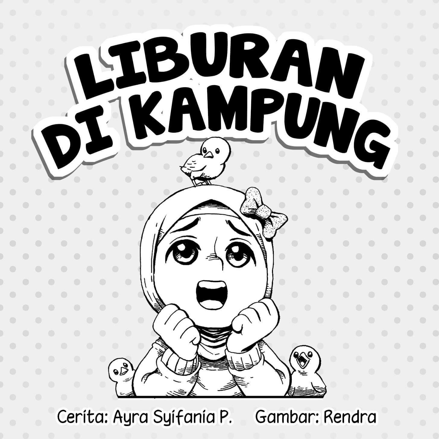 Liburan di Kampung cover bw