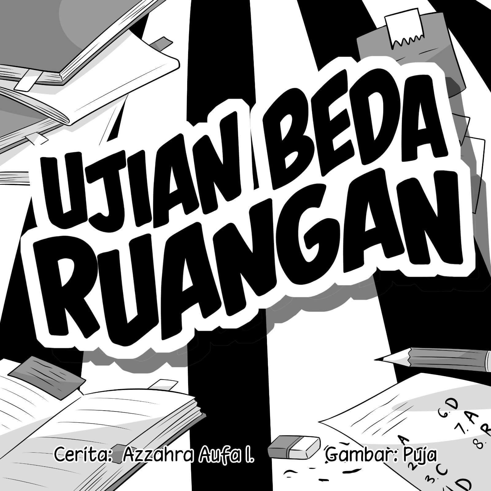 Ujian Beda Ruangan cover bw