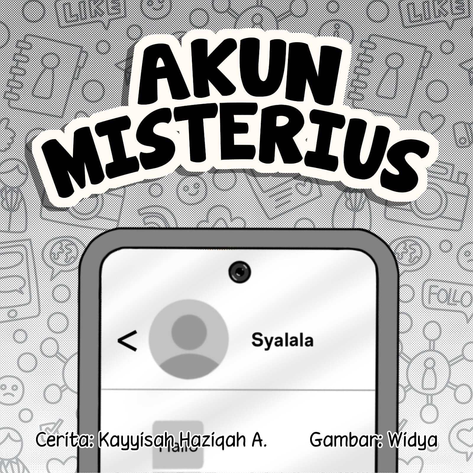 Akun Misterius cover bw Akun Misterius cover bw