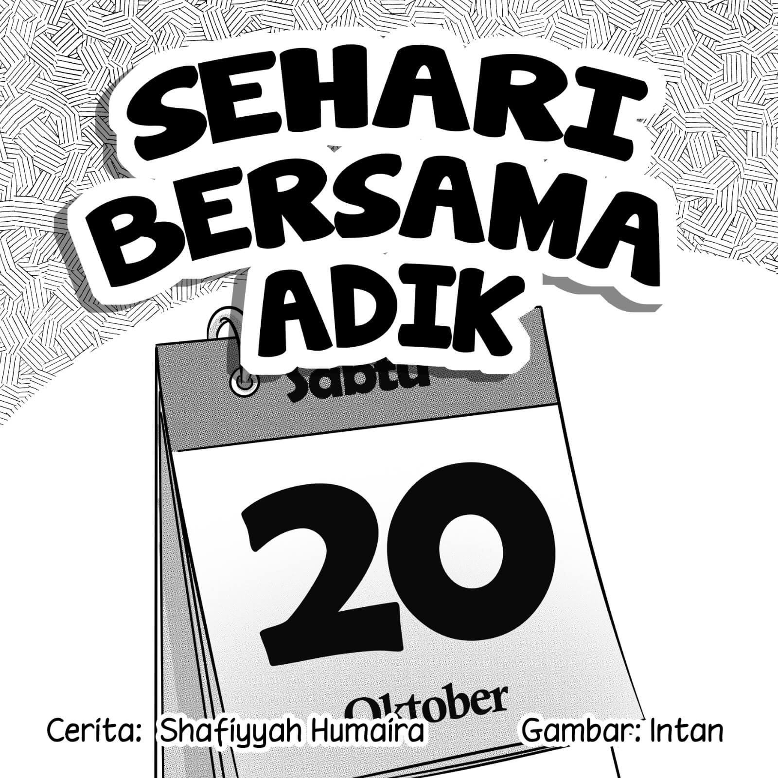 Sehari Bersama Adik cover bw